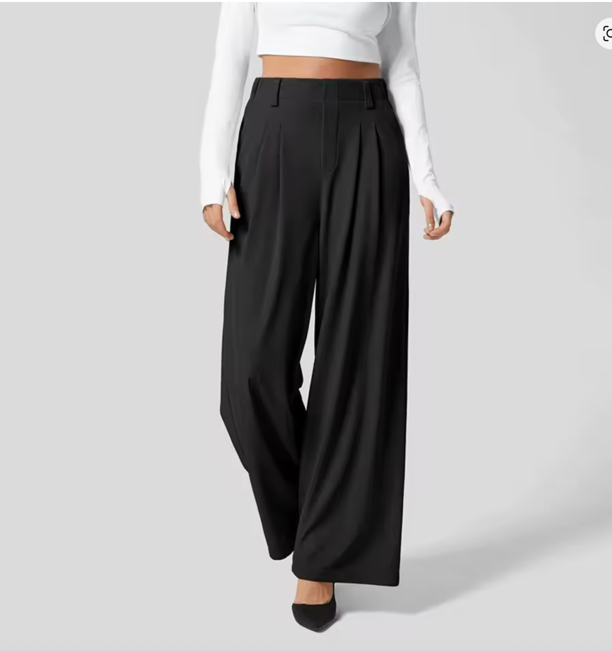 Fashell High Waist Wide Leg Trousers – Casual Chic Women’s Pants