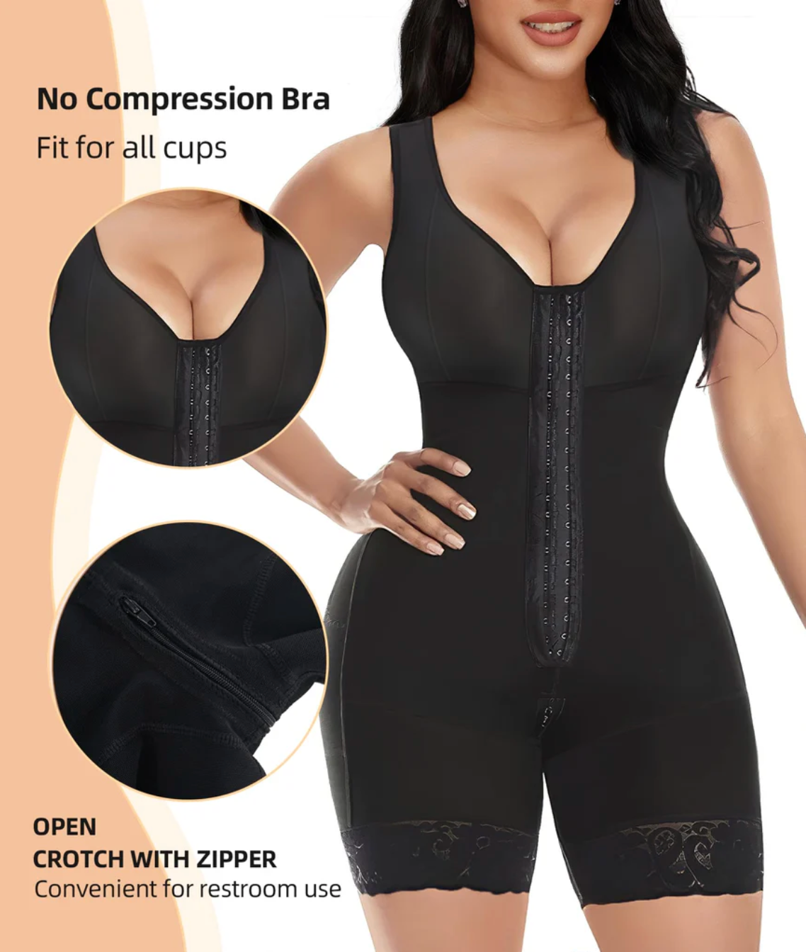 Fashell Women’s Colombian Full Body Shapewear – Tummy Control & Butt Lifter (SW05)