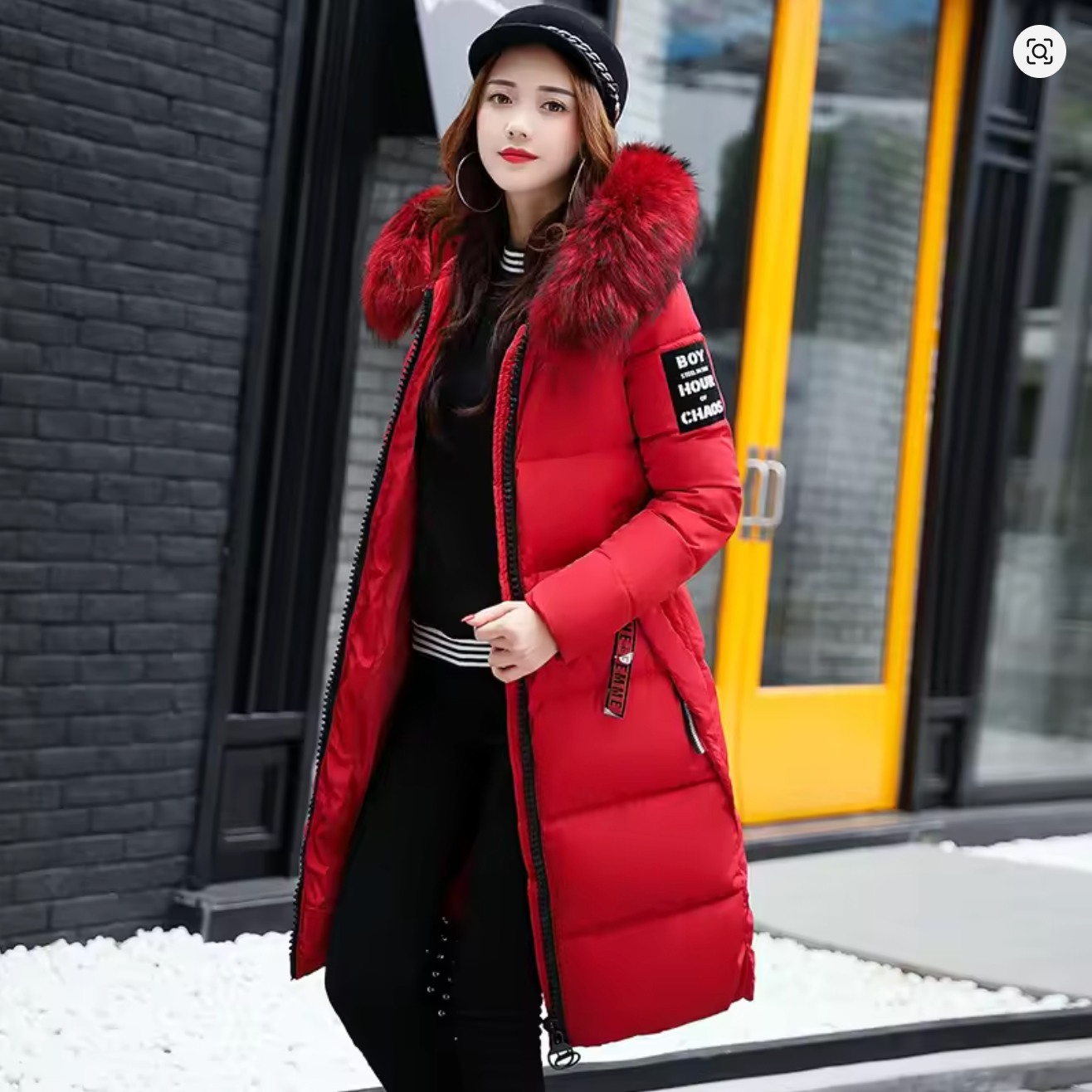 Fashell Elegant Winter Fur Parka – Warm & Stylish Comfort for Cold Days.