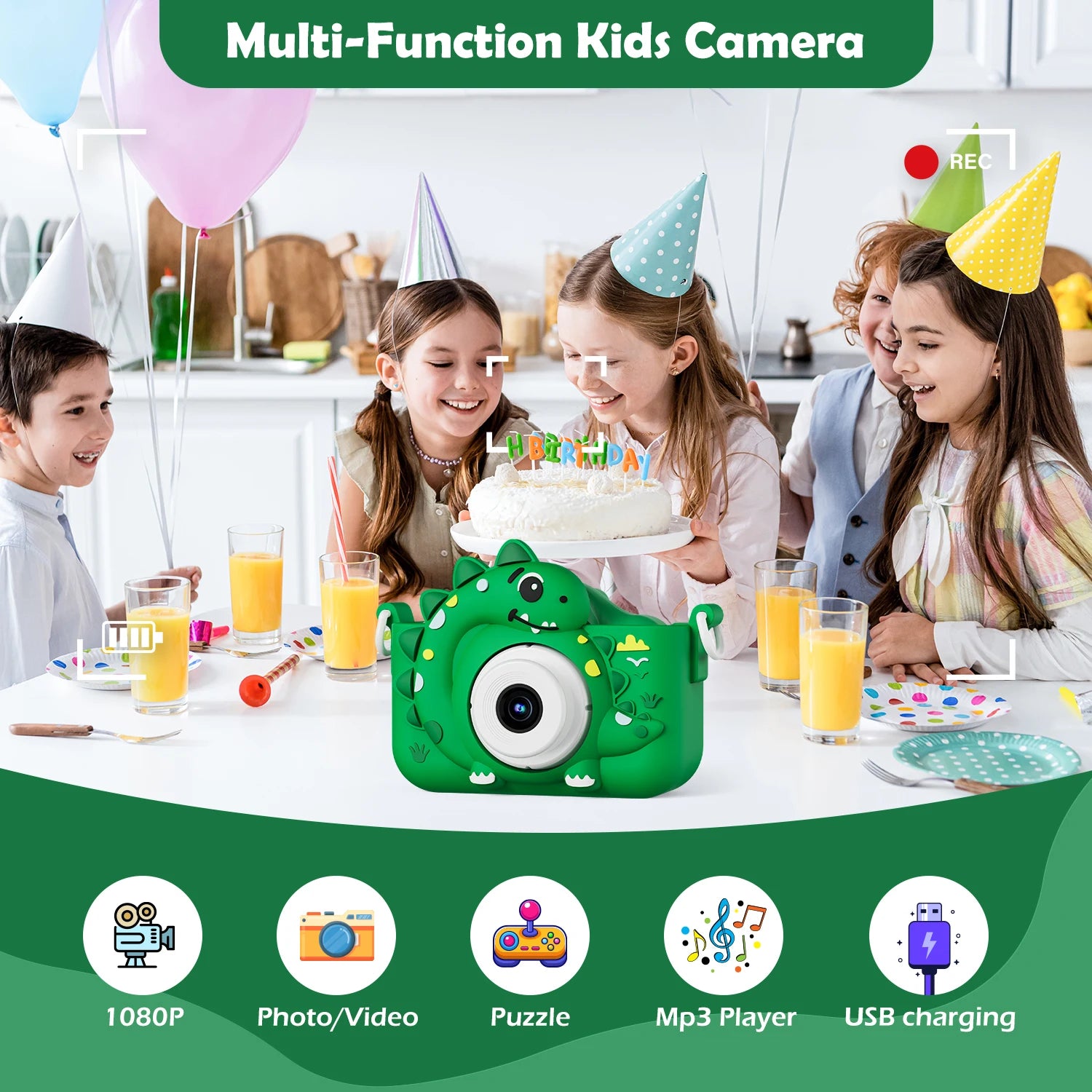 Dino Adventure Kids Camera